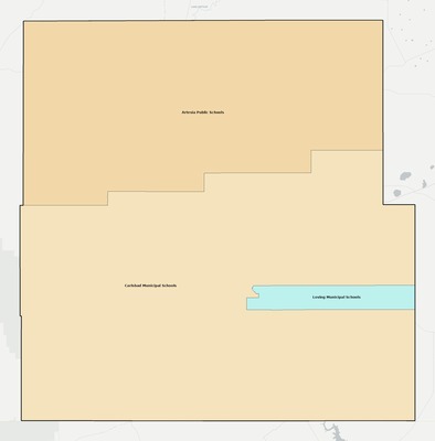 Eddy County NM school district boundaries map