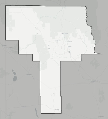 Grant County NM county basemap context