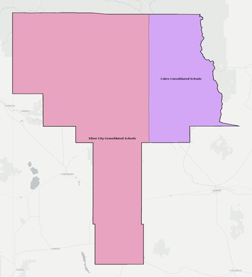Grant County NM school district boundaries map