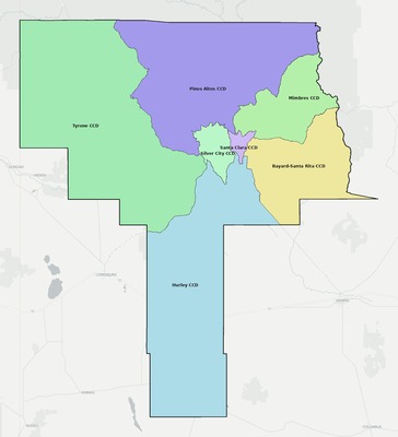 Grant County NM county subdivision map preview