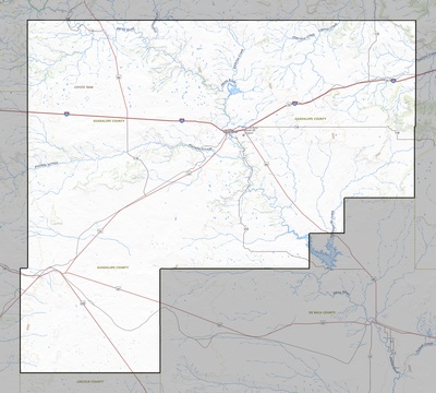 Guadalupe County NM USGS topo map