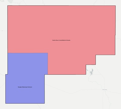 Guadalupe County NM school district boundaries map