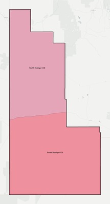 Hidalgo County NM townships and subdivisions map