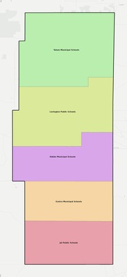 Lea County NM school district boundaries map