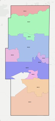 Lea County NM ZIP code boundaries map