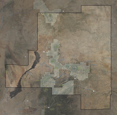 Lincoln County NM USGS imagery and topo map