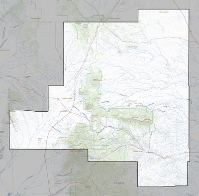 Lincoln County NM USGS topo map