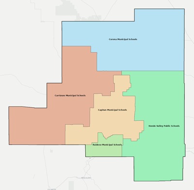 Lincoln County NM school district boundaries map