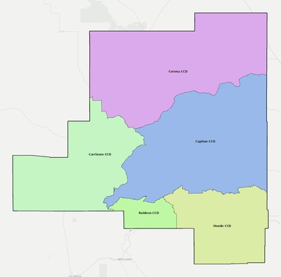 Lincoln County NM townships and subdivisions map