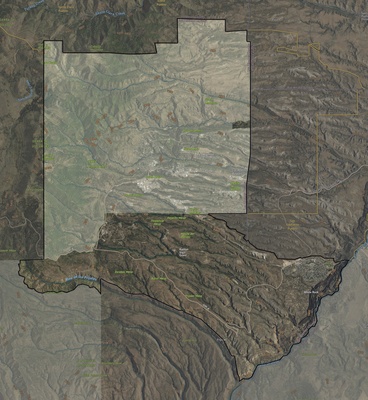 Los Alamos County NM USGS imagery and topo map