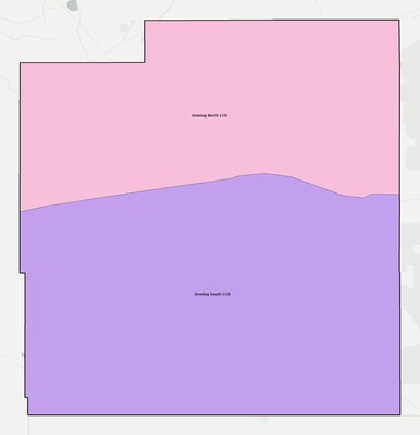 Luna County NM townships and subdivisions map