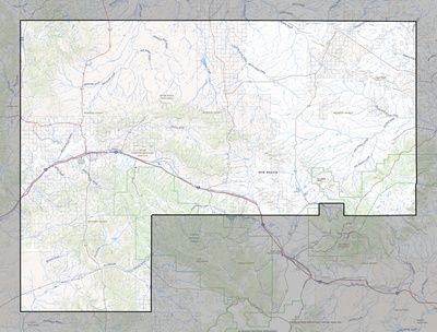 McKinley County NM USGS topo map