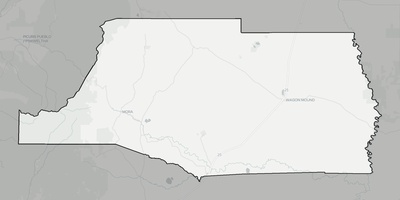 Mora County NM county basemap context