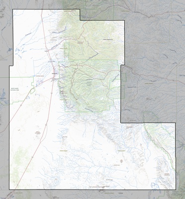 Otero County NM USGS topo map