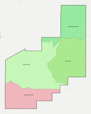 Quay County NM townships and subdivisions map
