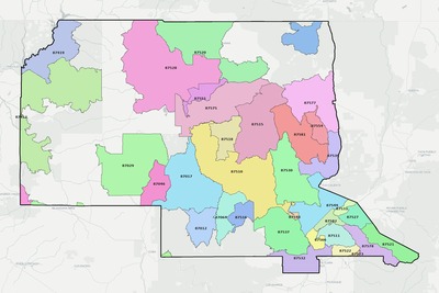 Rio Arriba County NM ZIP code map preview
