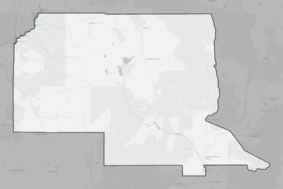 Rio Arriba County NM county basemap context