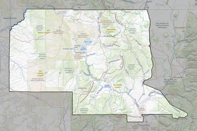 Rio Arriba County NM USGS topo map