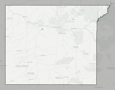 San Juan County NM county basemap context