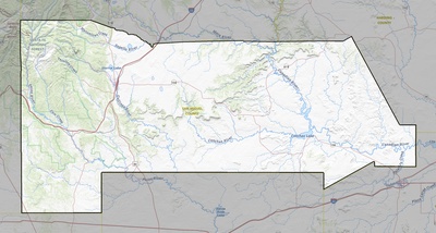 San Miguel County NM USGS topo map