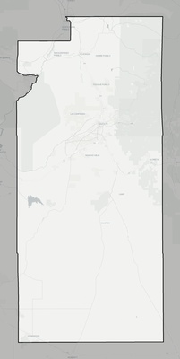 Santa Fe County NM county basemap context
