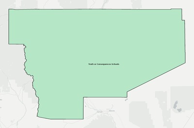 Sierra County NM school district boundaries map