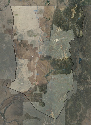 Taos County NM USGS imagery and topo map