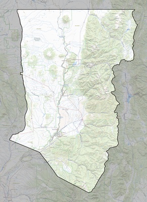 Taos County NM USGS topo map