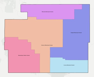 Torrance County NM school district boundaries map