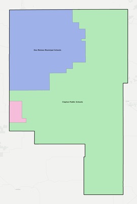 Union County NM school district boundaries map