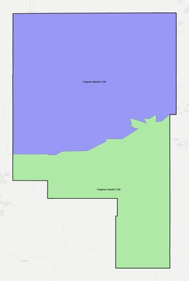 Union County NM townships and subdivisions map