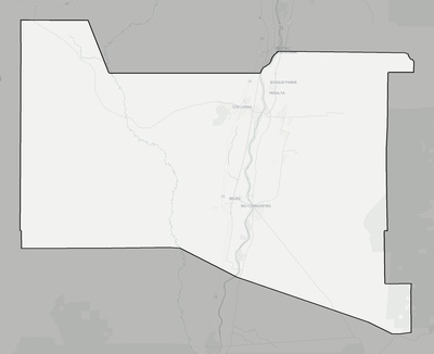 Valencia County NM county basemap context