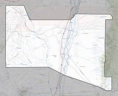 Valencia County NM USGS topo map