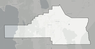 Carson City County NV county basemap context