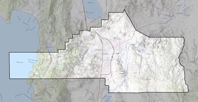 Carson City County NV USGS topo map