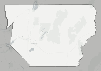 Churchill County NV county basemap context