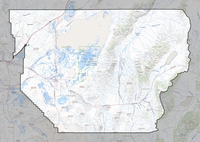 Churchill County NV USGS topo map