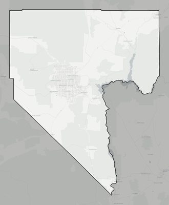 Clark County NV county basemap context