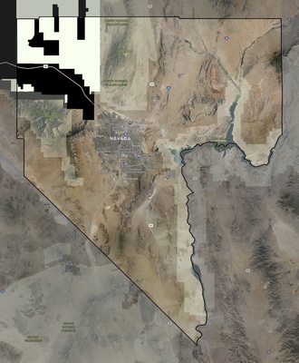 Clark County NV USGS imagery and topo map