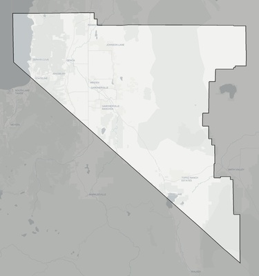 Douglas County NV county basemap context