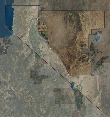 Douglas County NV USGS imagery and topo map