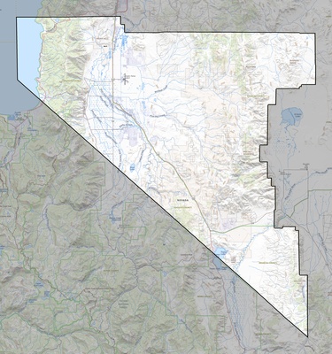 Douglas County NV USGS topo map