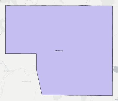 Elko County NV school district boundaries map