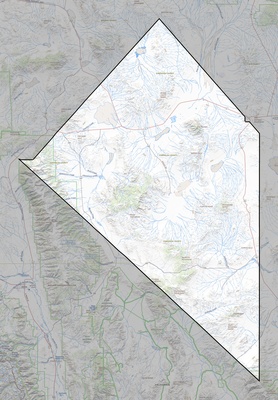 Esmeralda County NV USGS topo map