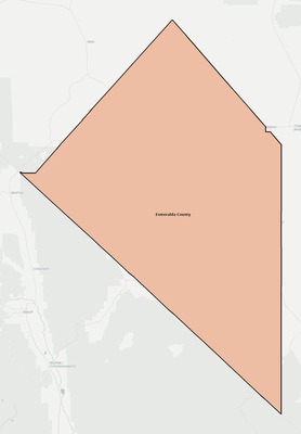 Esmeralda County NV school district boundaries map