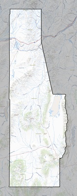Eureka County NV USGS topo map