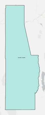 Eureka County NV school district boundaries map