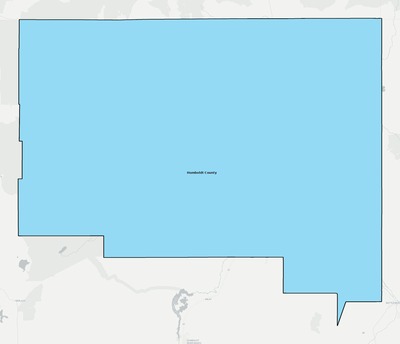 Humboldt County NV school district boundaries map
