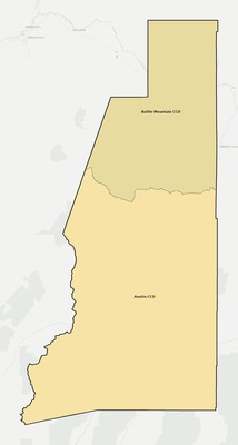 Lander County NV townships and subdivisions map