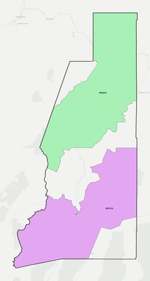 Lander County NV ZIP code boundaries map